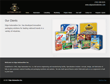 Tablet Screenshot of edgeautomationinc.com